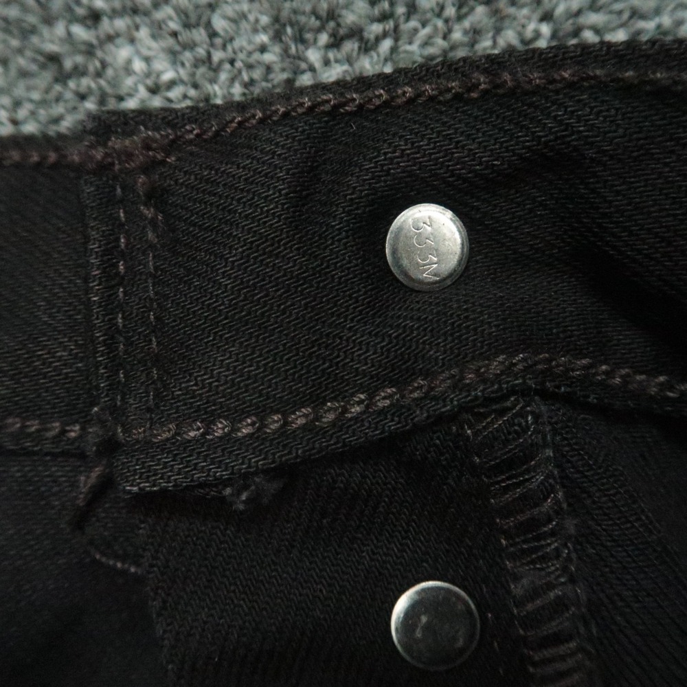 VINTAGE Levis Jeans Mens 38x32 Black 501 Preshrunk Button Fly 5 Pocket Y2K NWT - Picture 9 of 14